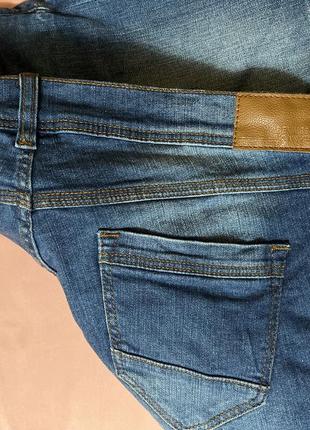 Сині джинсові короткі котонові шорти2 фото