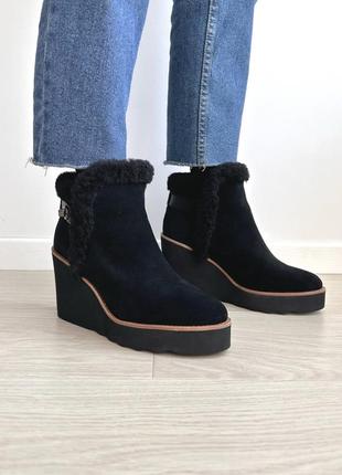 Coach bootie жіночі брендові черевики ботінки оригінал коач коуч шкіра на подарунок дружині подарунок дівчині
