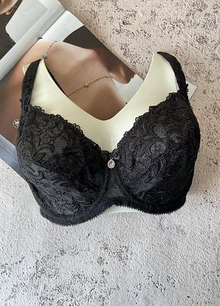 Бюстгальтер больших размеров на чашку е, лифчик без поролона на 5 размер lanny mode черный