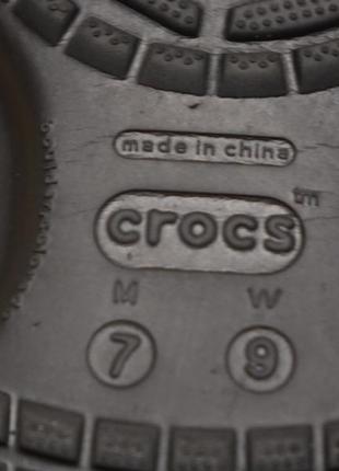 Фірмові в'єтнамки з крослайту чорного кольору crocs зши. m 7 w 99 фото