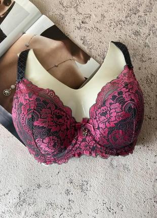 80,85е бюстгальтер больших размеров на чашку е, лифчик 5 размер lanny mode розовый