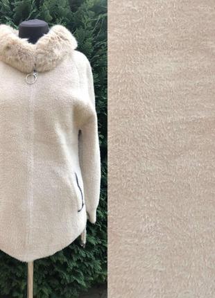 Пальто альпака турция 🇹🇷 отличнре качество с капюшоном и мехом5 фото