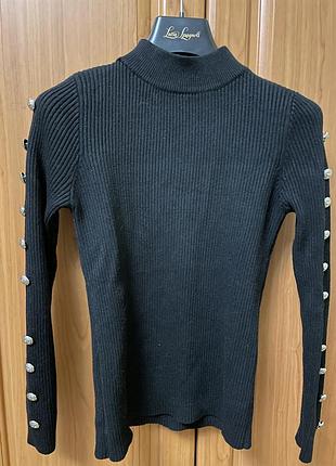 Теплый гольф кофта в стиле balmain