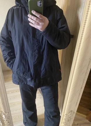Чёрная спортивная термо  как лыжная курточка ветровка осень- весна 54 о3 фото
