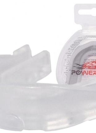 Капа боксерська powerplay 3306 jr дитяча (вік до 10) прозора з смаком лемону