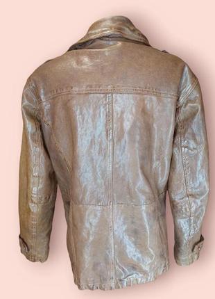 Крута двобортна шкіряна куртка paul3 фото