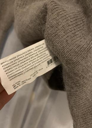 Вʼязаний светр зі шнуровкою альпака .  m3 фото