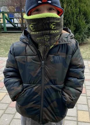 Курточка куртка mango на мальчика милитари хаки7 фото