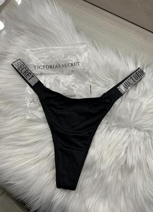 Трусики жіночі стрінги victoria's secret brazilian стрази вікторія сікрет бразиліани з камінцями