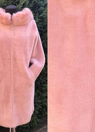 Пальто альпака турция 🇹🇷 с капюшоном и мехощ