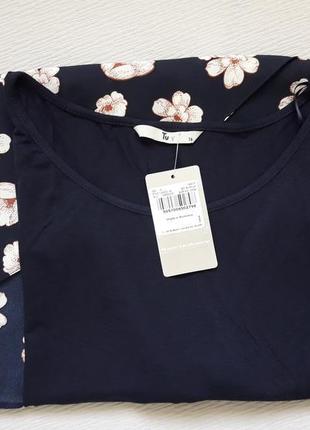 Незрівнянна комбінована кофта блуза в квітковий принт великого розміру tu9 фото