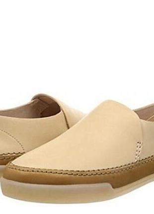 Р.39.5 clarks кожаные слипоны оригинал