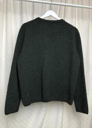 Вовняний пуловер британського бренду toggi светр з вовни англія оверсайз розмір l v-виріз класичний3 фото