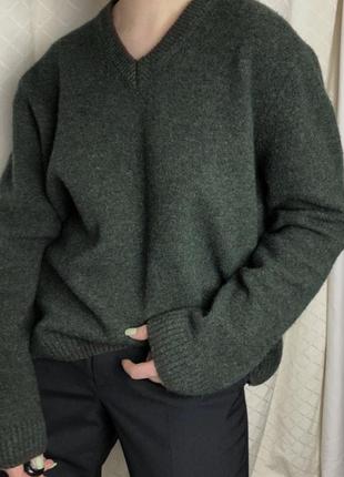 Вовняний пуловер британського бренду toggi светр з вовни англія оверсайз розмір l v-виріз класичний6 фото