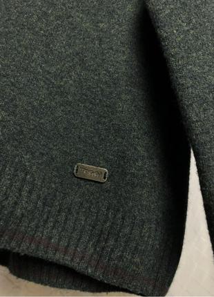 Вовняний пуловер британського бренду toggi светр з вовни англія оверсайз розмір l v-виріз класичний4 фото