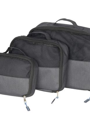 Дорожные органайзеры bo-camp travel pack cube 3 pc anthracite