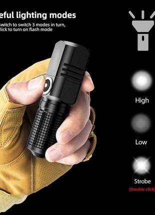 Світлодіодний ліхтарик mini xhp50, usb-ліхтарик