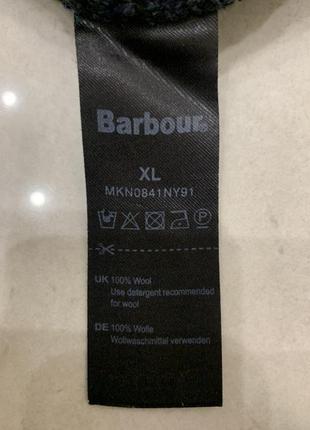 Свитер джемпер barbour шерстяной темно синий5 фото