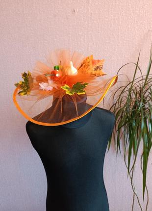 Шляпка капелюх костюм королева осінь в садочок1 фото
