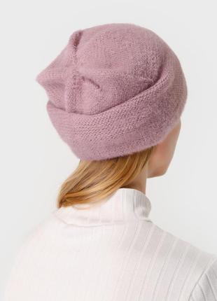 Набор шапка комплект шапка шарф красивая женская шапка шерстяная шапка модная шапка 2023 женские шапки зимняя шапка ангоровая шапка из ангоры5 фото