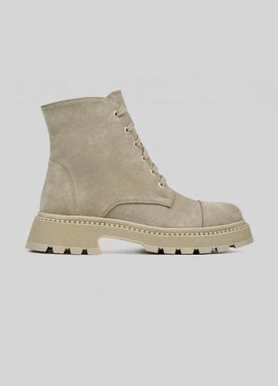 Деми ботинки замшевые женские