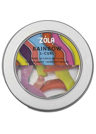 Zola валики для ламинирования rainbow l-curl (2s, 2.5 m, 3l, 4xl, 4.5 xll)