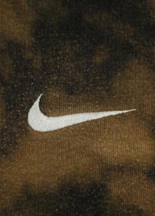 Двусторонняя кофта с капюшоном nike tie dye swoosh dri fit худи кенгуру толстовка тепла утепленная gap5 фото