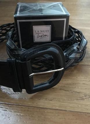 Роскошный лаковый пояс. плетёный пояс. пояс лак