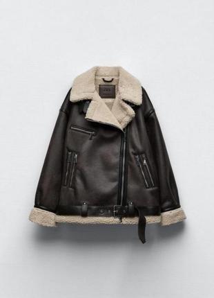 Дубленка zara💕 2