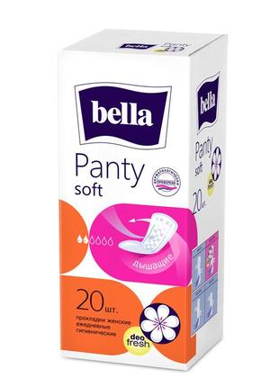 Щоденні гігієнічні прокладки bella panty soft deo fresh 20 шт