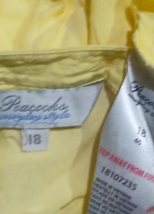 Блузка лимонна на гудзиках . peacocks. eur. 46, usa 18, укр 50-52.4 фото