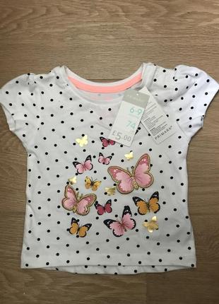 Детская футболка для девочки 6-9 месяцев #розвантажуюсь