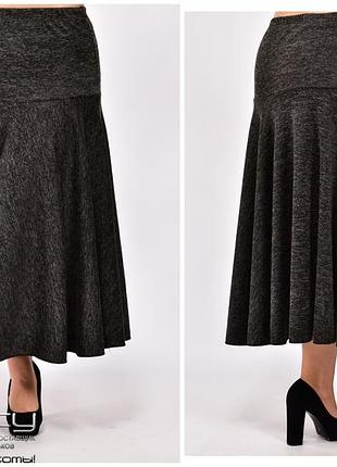 Женская юбка на флисе  большого размера 50.52.54.56.58.60.62.64.66.68