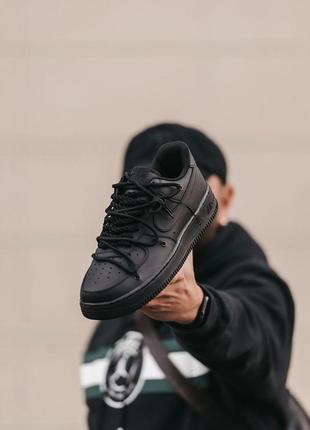 Мужские и женские кроссовки  nike air force 1 black