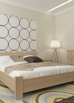 Кровать деревянная двухспальная селина 160х200