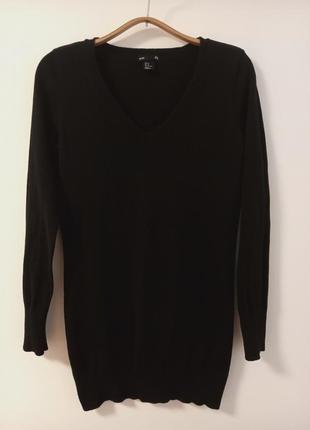 Подовжений пуловер туніка мініплаття h&m,р.m 2