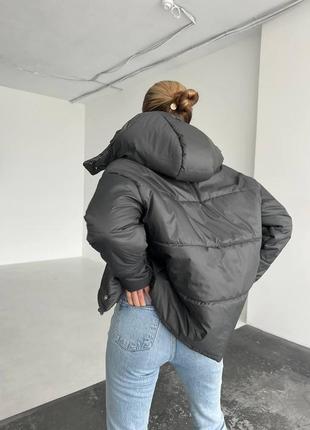 Тепла зимова куртка на синтепоні 🔥3 фото