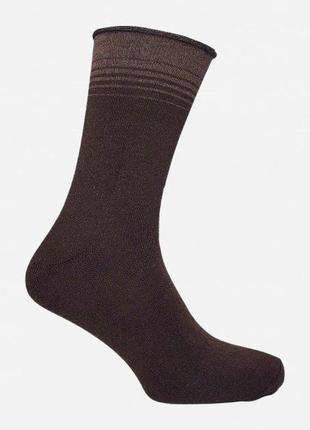Шкарпетки чоловічі демісезонні класичні чорні без гумки лео медичні для набряклих ніг