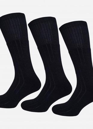 Набор носков лео треккинговые шерсть 3 пары 40-42 черные
