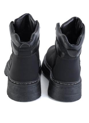 Мужские зимние черные ботинки2 фото