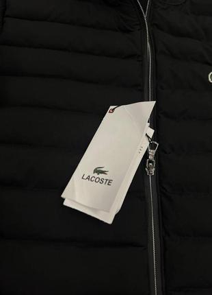 Люксова брендова демісезонна чоловіча куртка lacoste3 фото