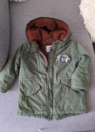 Детская зимняя куртка ( плащ, парка) reserved, 104 размер1 фото