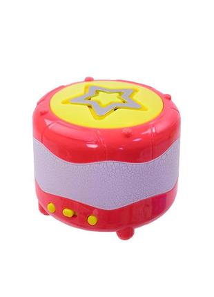 Музыкальная игрушка барабан 903e со световыми эффектами  (красный) от imdi