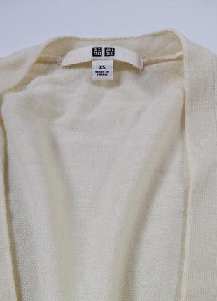 Шикарный кардиган uniqlo с lambswool со знаком качества.4 фото