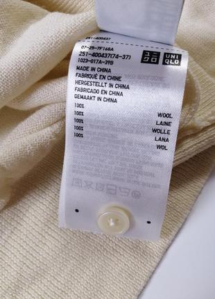 Шикарный кардиган uniqlo с lambswool со знаком качества.7 фото