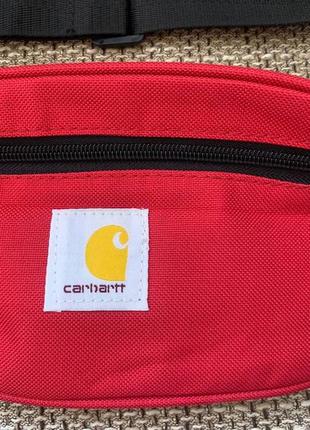Сумка на пояс carhartt red belt bag поясна сумка сумка на груди бананка3 фото