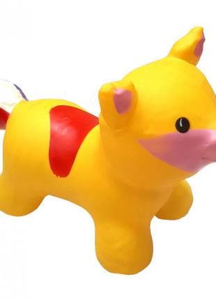 Іграшка-стрибун "лиса" bt-rj-0074 надувна (жовтий) від imdi1 фото