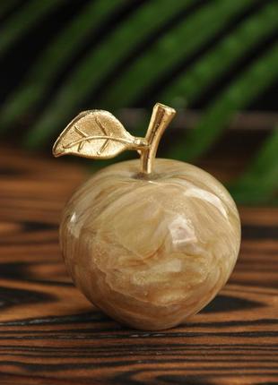 Яблоко из натурального оникса, 4 см