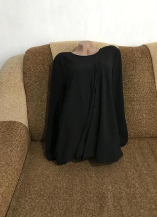 Красивая блуза на длинный рукав, размер 56