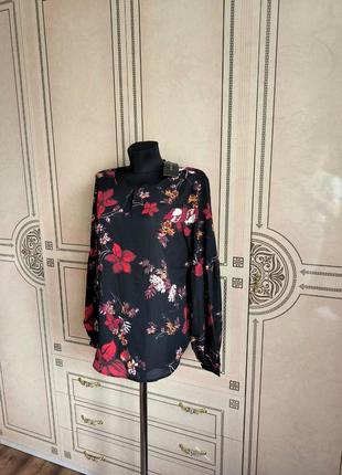 Блуза в квітковий принт amisu нова!!!!3 фото